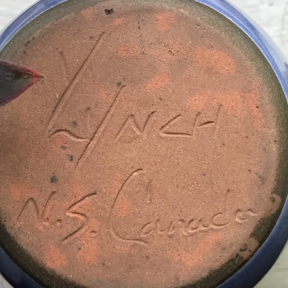 Lynch Pottery Jar with seagulls Handmade In NS by Lyncharm Pottery - Picture 7 of 10